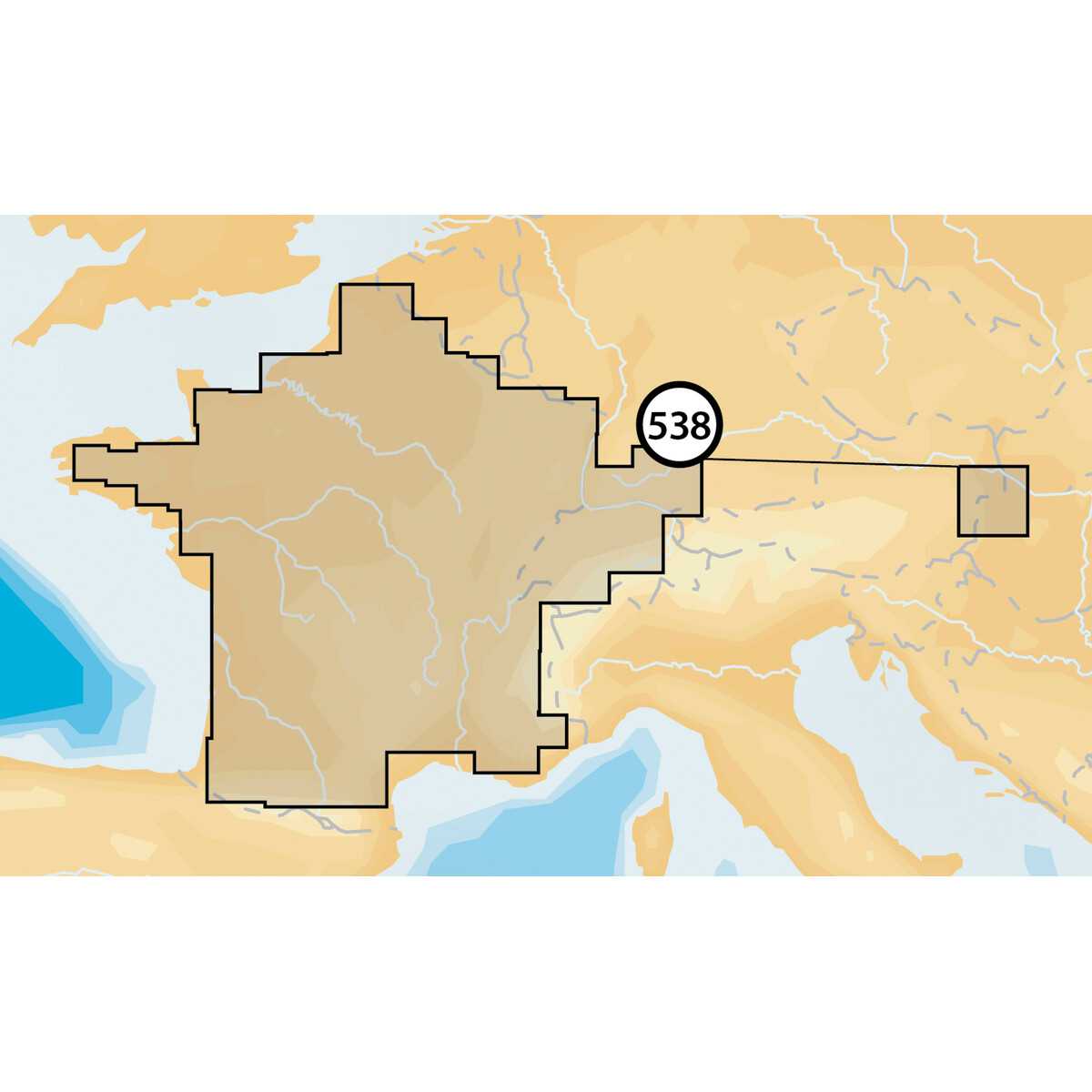 Navionics + Small Karte der Schweizer Seen auf microSD/SD inkl. französische Binnengewässer