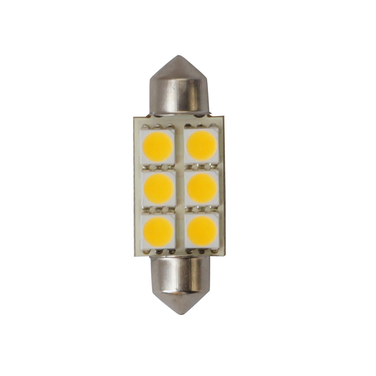 LED Glühbirne, SV8.5, 3LED, 8-30 V / 0.6 W