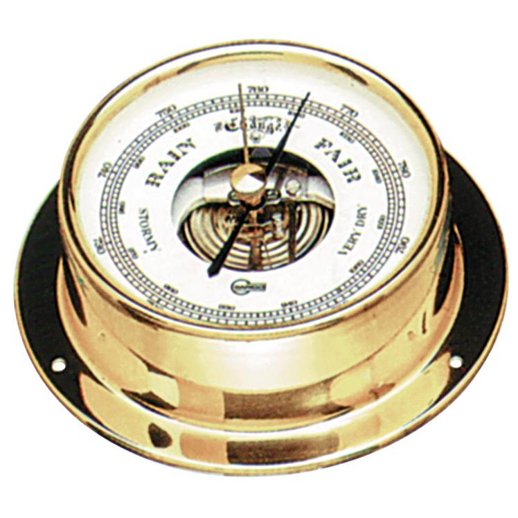 Barometer Tempo, 110mm, aus poliertem Messing